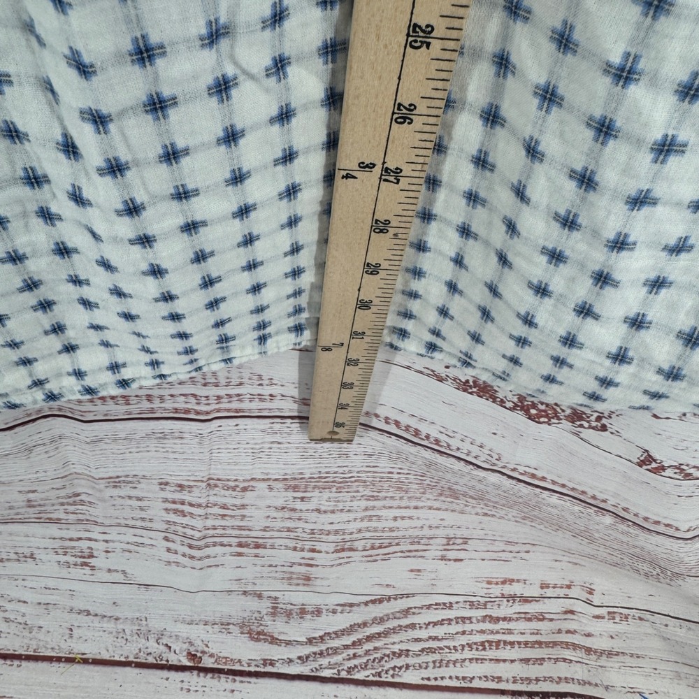 Carbon 2 Cobalt Shirt Mens XL White Blue Geometric Grid Cotton Button Down - Picture 9 of 10